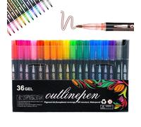 Générique Dreamy Sparkle Dual-Line Contour Pen, 8/12/24/36/48/60 Colors Double Line Outline Markers, Self Outlining Glitter Pens for Drawing, Art and DIY Card Making (36 colors)