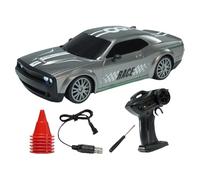Générique Drift Car Toy, 4wd Remote Control Off Road Vehicle, 8.27x2.56x3.54 inch LED Light Electric Stunt Racer & High Speed Rechargeable Model for Competitive Racing and Adventurous Play