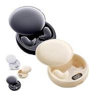 Générique Drift - Invisible Earbuds, Invisible Sleep Wireless Earphone, Vision Beam Drift - Invisible Earbuds, Light-Weight Noise Blocking, for Sleeping, Working, Hiking (Black+Skin)