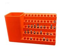 Générique Drill Bit Storage Rack - Hex Shank Holder Organizer, Precision Power Tool Accessory Mount | Pegboard Attachment System For Garage Basement Drill Shed Toolhouse Cabinet Work Area