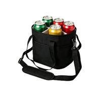 Générique Drink Bag Carrier, Leak Proof Organizer, 4 Compartment Foldable Tote, Reusable Insulated Holder, Coffee Cup Transporter for Coffee, Water, Picnic, Travel, Snack, Beach, Office, Gym, Family