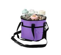 Générique Drink Bag Carrier, Leak Proof Organizer, 4 Compartment Foldable Tote, Reusable Insulated Holder, Coffee Cup Transporter for Coffee, Water, Picnic, Travel, Snack, Beach, Office, Gym, Family