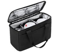 Générique Drink Carrier for Delivery - Reusable 3-Cup Adjustable Bag | Portable Drink Carrier, Reusable 3-Cup Delivery Bag With Adjustable Dividers For Coffee Car Travel Picnic Office