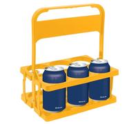 Générique Drink Holder Carrier - 6-Hole Bottle Display Stand, Folding Reusable Milk & Beer Organizer with Handle | Wine Bottle Holder for Cars Weddings Family Outdoor UseExcellent Endurance: