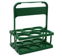 Générique Drink Holder Carrier - 6-Hole Bottle Display Stand, Folding Reusable Milk & Beer Organizer with Handle | Wine Bottle Holder for Cars Weddings Family Outdoor UseExcellent Endurance: