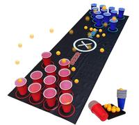 Générique Drinking Games, Table Tennis Party Game, 70.87x23.62in Fun Board Entertainment Set, Interactive Social Challenge, Easy to Setup Design for Adults, Bar Events, Graduation, Group Parties