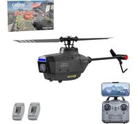 Générique Drone hélicoptère télécommandé Scout C127AI avec caméra 1080P pour Adultes, hélicoptère télécommandé 2,4G 4 canaux avec Gyroscope 6 Axes et positionnement Optique,2 Batteries