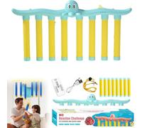 Générique Drop Stick Jeux - Falling Sticks Catch Game | Jeux De Capture pour À Vitesse Ajustable, Jouet avec des Bâtons De Capture pour Entraînement (avec Télécommande, Poulpe#Bleu)