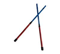 Générique Drum Sticks Balais Percussions Rétractables en Alliage d'Aluminium et Nylon Durables pour Orchestre Jazz Scène de Répétition Petite Salle, Rouge Bleu