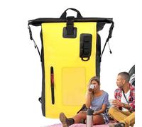 Générique Dry Bag Backpack, Waterproof Bags Backpack, 30L Large-Capacity Roll-Top Sack, Lightweight Portable Gear, 1-Pack Black, for Swimming Kayaking Camping Boating Beach and Travel