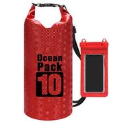 Générique Dry Bags Waterproof, Water Proof Travel Bags, Roll-Top Closure Backpack, Lightweight Storage Sack, 10L Black, for Camping Commuting Shopping Outdoor Adventures