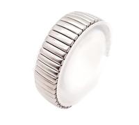 Générique DSHDFJ 12 14 16 18 20 22 MM Stretch Expansion Pièces En Acier Inoxydable Bracelet De Montre Bracelet En Métal Montre Bracelets Accessoires + Barre À Ressort(Silver,22mm)