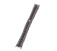 Générique DSHDFJ 13mm 17mm 20mm 21mm Bracelet En Acier Inoxydable Accessoires De Montre For Hommes Compatible Avec Le Rolex Étanche For Femmes(Silver rose,13mm)