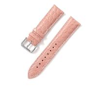 Générique DSHDFJ Bracelet De Montre 12 13 14 15 16 Mm 17 18 Mm 19 20 Mm 21 22 Mm 24 Mm Bracelet De Montre En Cuir Véritable Avec Broches(Pink,19mm)