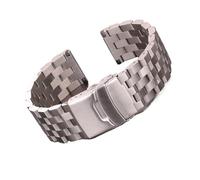 Générique DSHDFJ Bracelet De Montre En Acier Inoxydable Bracelet 18mm 20mm 22mm 24mm Femmes Hommes Bracelet De Montre En Métal Brossé Compatible Avec Les Accessoires De Bande Gear S3(22mm)