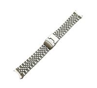 Générique DSHDFJ Bracelet De Montre En Acier Inoxydable, Extrémité Incurvée, 20mm, 22mm, Fermoir À Boucle Pliable, Ceinture, Argent Noir, Compatible Avec Tissot(Silver 3,20mm)