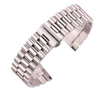 Générique DSHDFJ Bracelet De Montre En Acier Inoxydable Massif Bracelet Femmes Hommes Argent Moyen Poli 16mm 18mm 20mm 21mm 22mm(18mm)