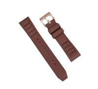 Générique DSHDFJ Bracelet De Montre En Caoutchouc Fluoré De Qualité 20mm 22mm, Compatible Avec Les Bracelets De Montre Richard Mille, Bracelet De Plongée(Brown 4,22mm)