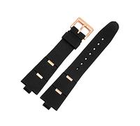 Générique DSHDFJ Bracelet de montre en caoutchouc for homme compatible avec 22 x 8 mm 24 mm x 8 mm(Black - Rose Gold,24mm)