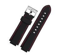 Générique DSHDFJ Bracelet De Montre En Caoutchouc Silicone Compatible Avec Le Oris Aquis, 24 Mm X 11(Red line silver,24-10mm)
