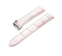 Générique DSHDFJ Bracelet De Montre En Cuir De Vache, Première Couche, Compatible Avec Cartier Tank London, Accessoires For Hommes Et Femmes(Pink,16mm)