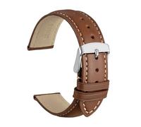 Générique DSHDFJ Bracelet De Montre En Cuir Véritable 14mm 16mm 18mm 19mm 20mm 21mm 22mm 23mm 24mm, Bandes De Remplacement For Hommes Et Femmes(Cinnamon Brown-S,21mm)