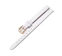 Générique DSHDFJ Bracelet De Montre En Cuir Véritable Bracelet De Montre De Mode For Femmes Mini Bande 6mm 8mm 10mm 12mm(White rose buckle,8mm)