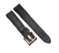 Générique DSHDFJ Bracelet De Montre En Cuir Véritable De 22 Mm For Homme Compatible Avec Le Bracelet De Ceinture Montblanc Star Wtach Band Marron Noir Bleu(Black)