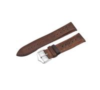 Générique DSHDFJ Bracelet De Montre En Cuir Véritable For Hommes, 18mm, 20mm, 22mm, 24mm, Noir, Bleu, Marron, Multicolore(Light brown,24mm)