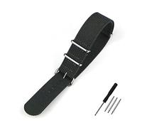 Générique DSHDFJ Bracelet De Montre Nervuré 20mm 22mm 18mm Sangles En Nylon Robustes Bandes De Tissu De Bracelet De Montre Rétro(DRAK GRAY,18mm)