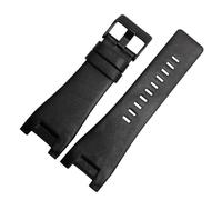Générique DSHDFJ Bracelet En Cuir Véritable Bracelet De Montre De 32 Mm Compatible Avec Les Diesel For Bracelet De Montre DZ1216 DZ1273 DZ4246 DZ4247DZ287(Plain Black black)