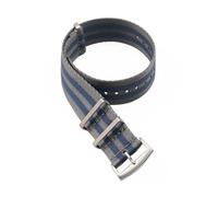 Générique DSHDFJ Ceinture De Sécurité Bracelet De Montre En Nylon 20mm 22mm For Bracelet De Montre Décontracté Bracelet De Montre De Sport Remplacer(Gray Blue,22mm)