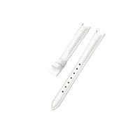 Générique DSHDFJ Compatible Avec Les Bracelets De Montre Étanches En Cuir De Vache Véritable Tissot 1853 For Femmes T094 Flamenco T094210, Accessoires D'interface Concave 12 Mm(White(LG)-No buckle)