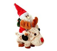 Générique du Père Noël Figurine Électrique Interactive en Peluche de Fête | Peluche Père Noël Pour enfant, garçon, fille, fête d'hiver, maison, intérieur, chambre, B