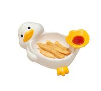 Générique Duck Ceramic Dip Bowl - Snack Serving Dish, Table Sauce Holder | Serving Dishes for Home Kitchen Dining Table Party Birthday Holiday Game Movie Night Picnic Camping BBQ