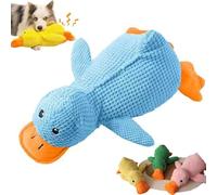 Générique Duck Dog Toy, Quack-Quack Duck Dog Toy, Interactive Calming Toys with Real Quack Sound for Dogs, Durable Soft Plush Stuffed Calming Pillow for Puppy Keep Busy (Blue,L-17.7 * 15in)