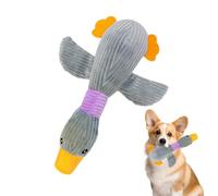 Générique Duck Dog Toy, Squeaky Pet Chew Toy, 11.81x9.06in Interactive Sound-Making Toys, Authentic Teeth Cleaning Design, Fun Animal Shape for Travel and Home Play Pets