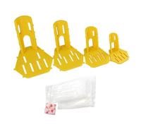 Générique Duck Leg Brace Kit, 4 Pack Reusable Poultry Leg Splints, Adjustable Comfortable Support Bandages Alignment Correction Recovery Aid Brace Set for Chicken Farm Coop Backyard Hatchery Use