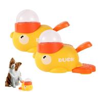 Générique Duck Treat Dispenser, 2-in-1 Interactive Slow Feeder Dog Food Toy, Food Dispenser Toy for Small & Medium Dogs, Anti-Gulping Duck-Shaped Design (2pcs)
