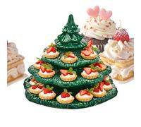 Générique d'œufs à la diable - matière plastique, de fête en forme d'arbre de Noël, d'apéritif | Support à 4 niveaux avec fonction d'affichage à 26 trous, idéal pour les fêtes en plein a