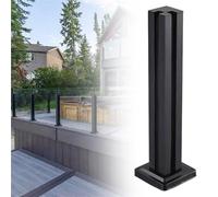 Générique Durable Vitreous Glass Railing Post - 120cm Height Indoor & Outdoor Balustrade Column for Stairs, Perfect A-Corner Design for Corridors & Staircases