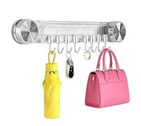 Générique Durable Wall Mounted Inline Vacuum Hooks-No-Drill Hook Knife Holder, 2026 New No Hole Punching & Waterproof, Waterproof Wall Hook for Bathroom, Bedroom, Door (Silver)