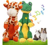 Générique Durachew Dog Toy, Chewanimal - Designed for Strong Chewers, Wowpetsmart for Heavy Chewers, Indestructible Pet Toys, Squeaky Stuffed Plushy Dog Toy (2PCS-C)