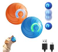 Générique Duraspin Dog Ball 2Pcs, 2025 New Duraspin Dog Ball for Large Dogs, USB Rechargeable Durable Motion Activated Automatic Rolling Balls Toys, for All Dogs, Elastic and Bite Resistant (All*2)