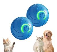 Générique Duraspin Dog Ball, Alizure Dog Ball, Dura Spin Balls for Large Dogs, Smart Jumping Balls Toy,Interactive Automatic Rolling with Lights, Dogballs That Moves on Its Own (Blue #2)