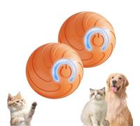 Générique Duraspin Dog Ball, Alizure Dog Ball, Dura Spin Balls for Large Dogs, Smart Jumping Balls Toy,Interactive Automatic Rolling with Lights, Dogballs That Moves on Its Own (Orange #2)