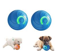 Générique Duraspin Dog Ball, Alizure Dog Ball, Dura Spin for Large , Interactive Automatic Rolling with Lights, Dogballs That Moves on Its Own (Blue 2pcs)
