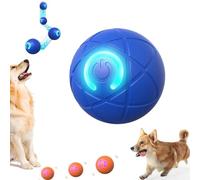 Générique Duraspin Dog Ball, Dura Spin Ball for Large Dogs, Dog Toy Balls That Moves on Its Own, Interactive Automatic Rolling with Lights for Large & Medium (Blue*A)