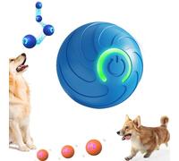 Générique Duraspin Dog Ball, Dura Spin Ball for Large Dogs, Dog Toy Balls That Moves on Its Own, Interactive Automatic Rolling with Lights for Large & Medium (Blue*B)