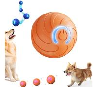 Générique Duraspin Dog Ball, Dura Spin Ball for Large Dogs, Dog Toy Balls That Moves on Its Own, Interactive Automatic Rolling with Lights for Large & Medium (Orange*B)